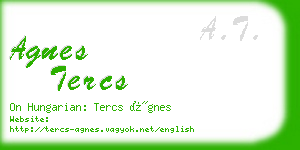 agnes tercs business card